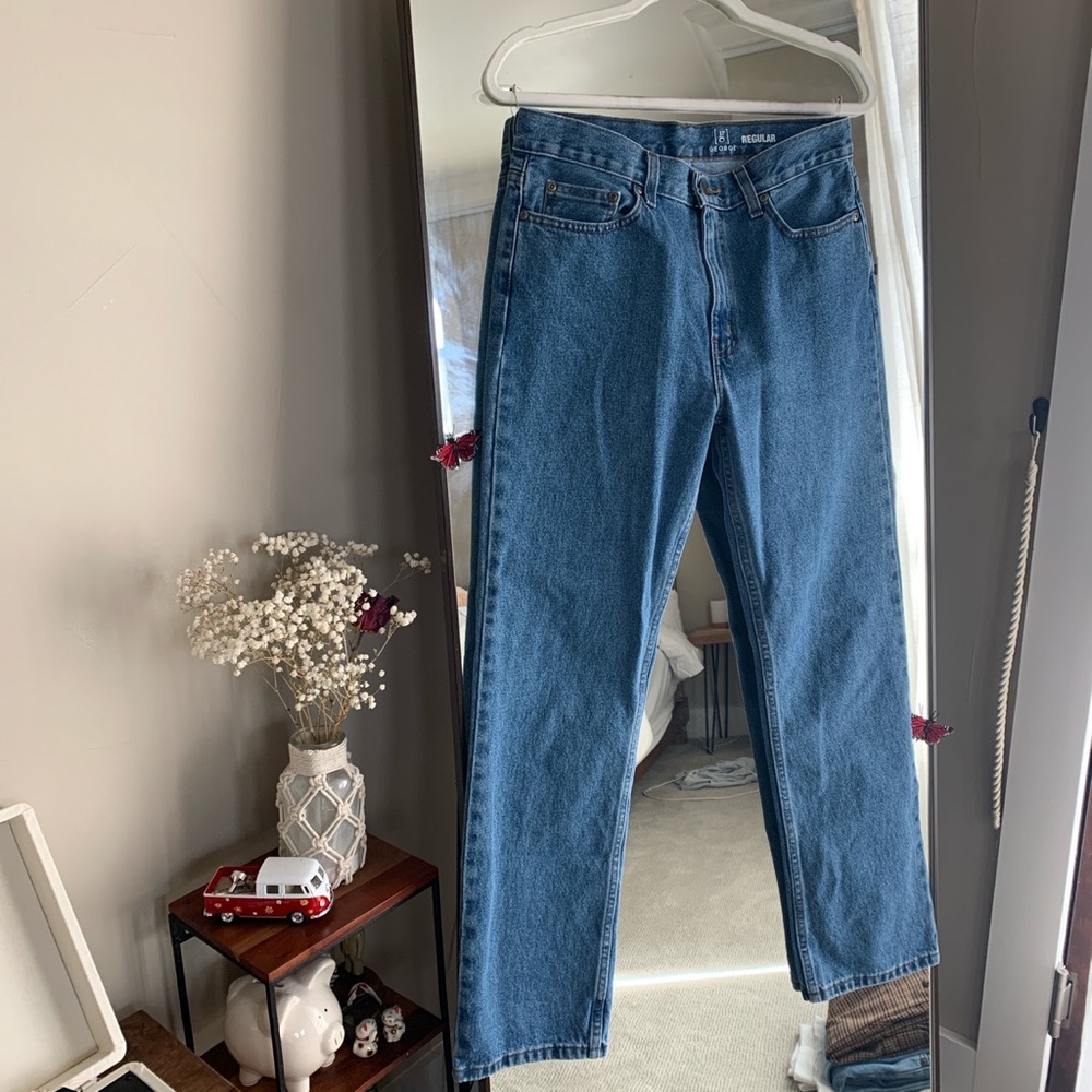 medium wash boyfriend jeans